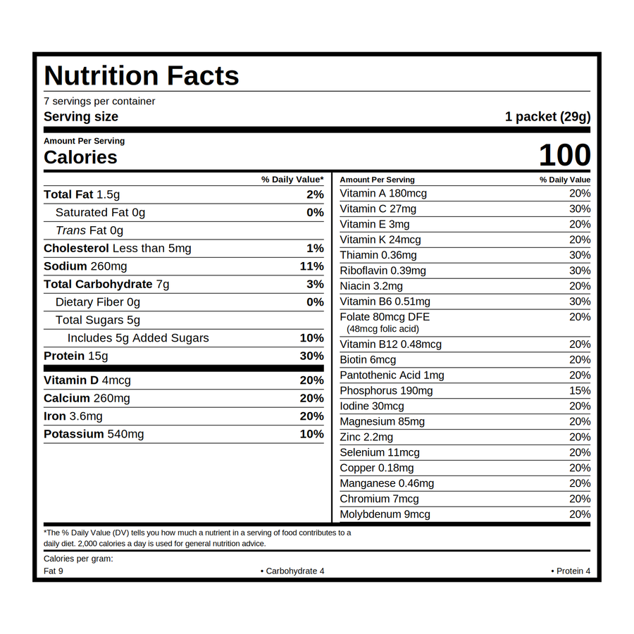 15g Wildberry Meal Replacement Drink (7 Count)