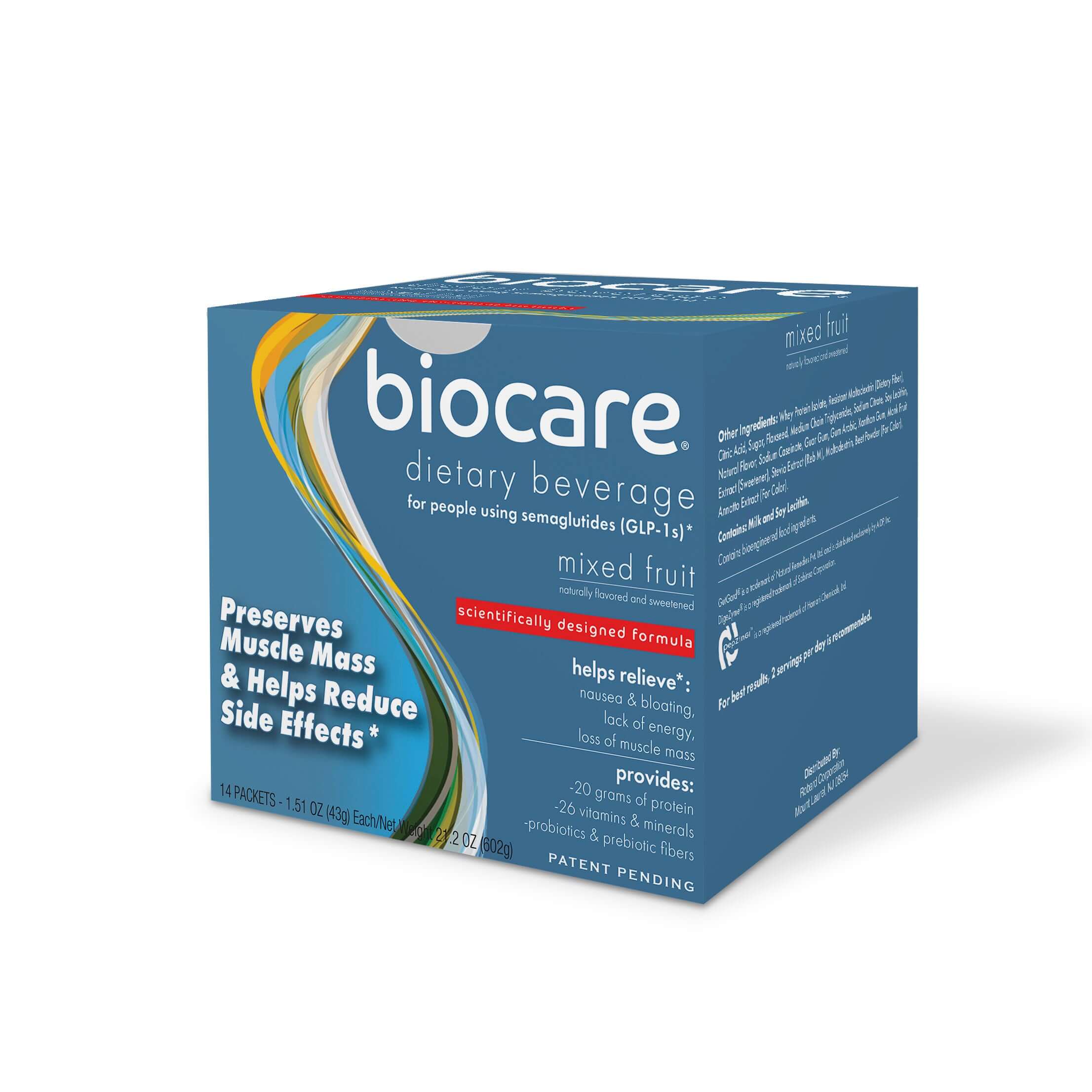 Image of Biocare semaglutide constipation relief box for ozempic side effects