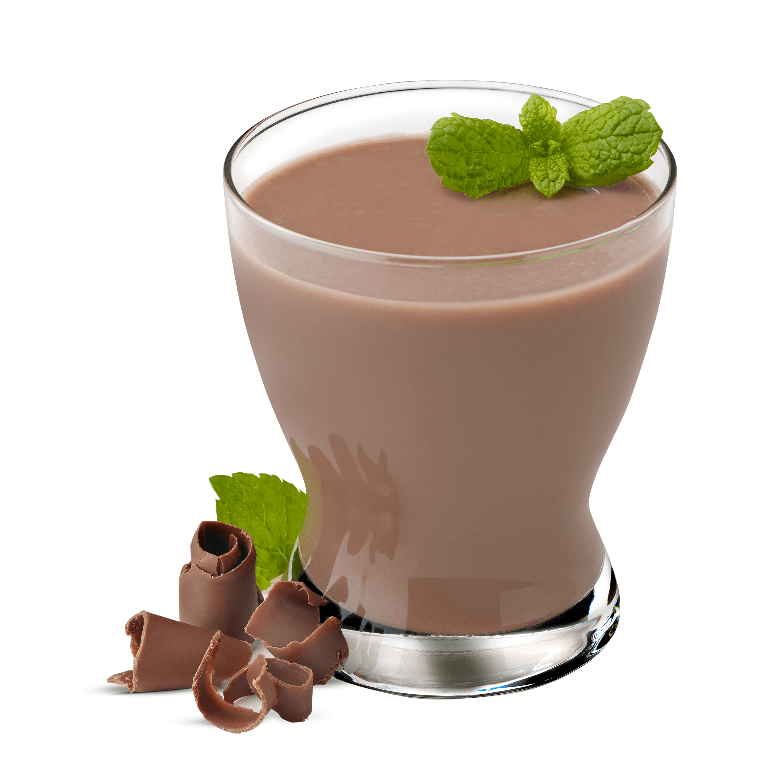 Image of Biocare Semaglutide nausea relief chococlae beverage in a glass for ozempic side effects