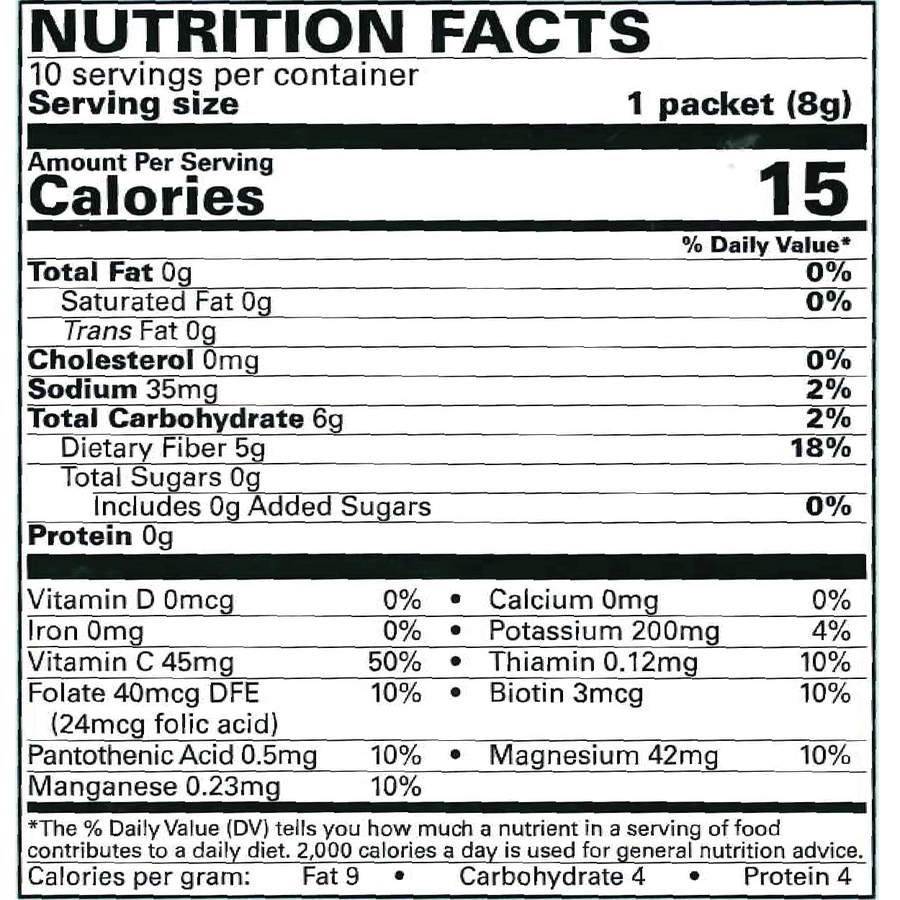 Fulfill Lemon Iced Tea Daily Enhancer Hydration Drink with 5g Fiber (10-Count)