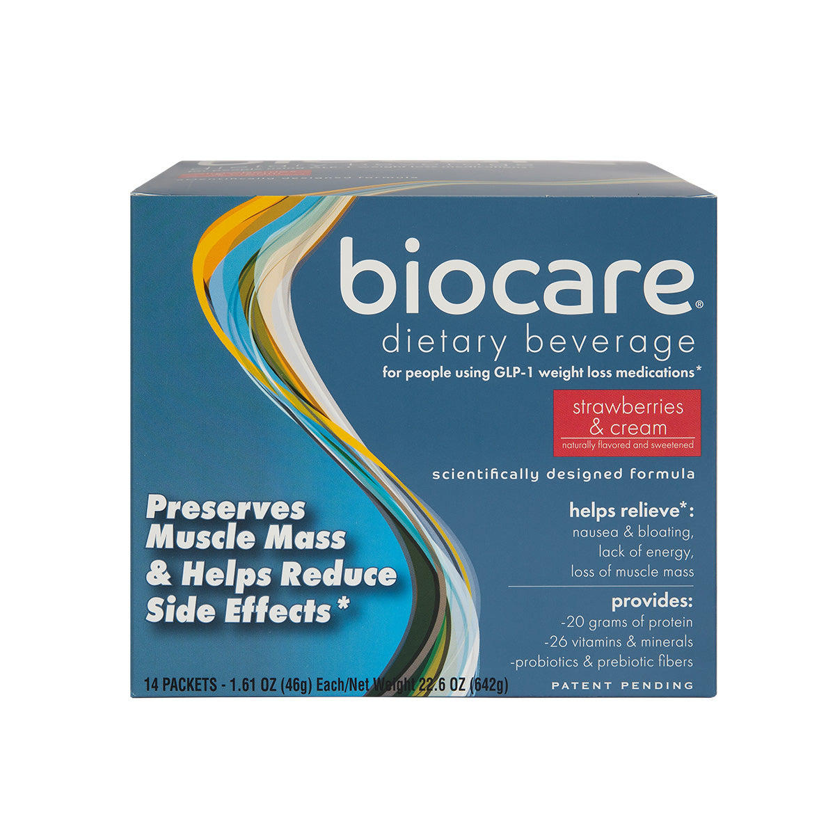 Image of Biocare Nutrition GLP-1 Probiotic Protein Shake for Zepbound Bloating and Nausea 