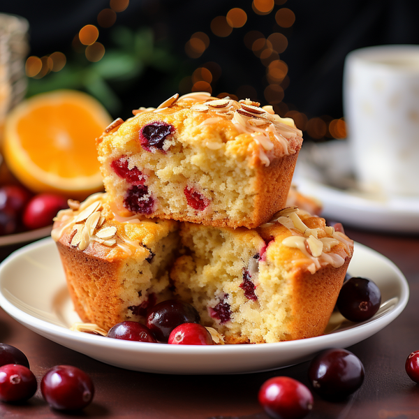 Cran Orange Oat Muffins recipe